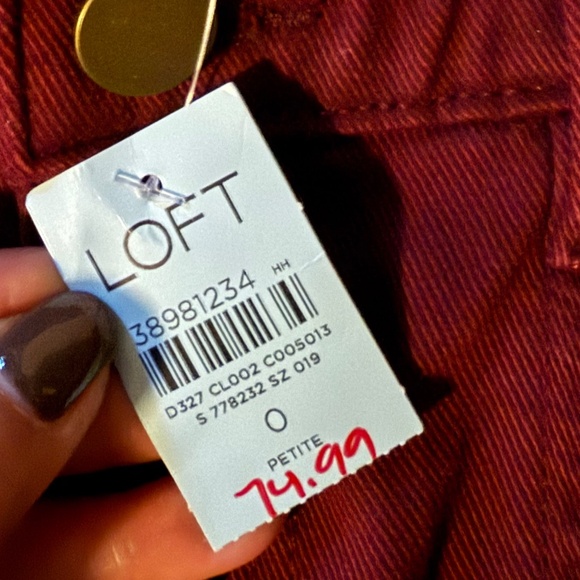 Petite Five Pocket Seamed Wide Leg Pants - Picture 6 of 9